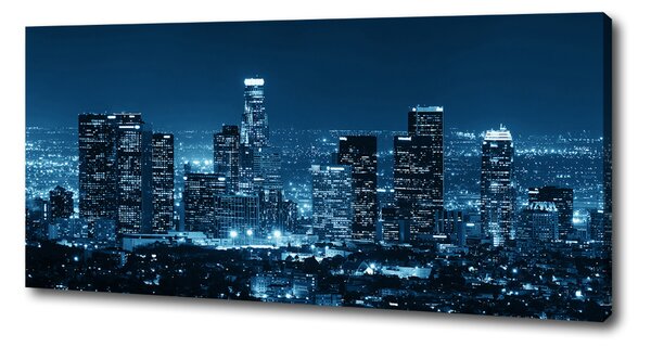 Imprimare tablou canvas Los Angeles, pe timp de noapte