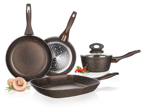 Tigaie Banquet, pentru clătite, cu suprafaţă non-aderentă Premium Dark Brown 24 cm