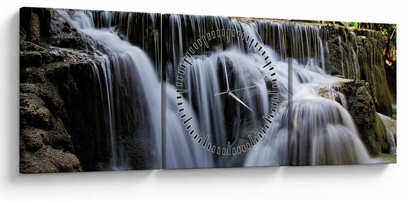Tablou - Cascadele (cu ceas) (90x30 cm)
