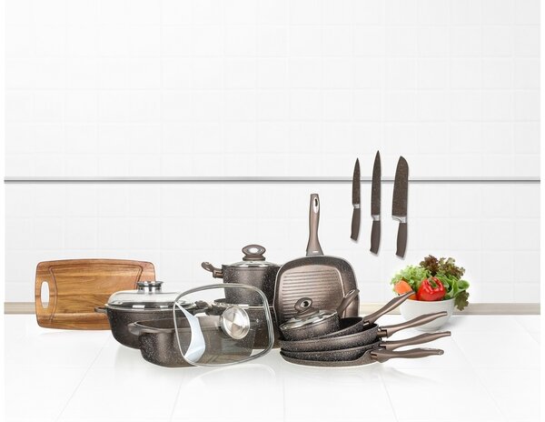Tigaie Banquet, pentru clătite, cu suprafaţă non-aderentă Premium Dark Brown 24 cm