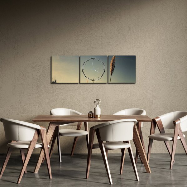 Tablou - Iarba (cu ceas) (90x30 cm)