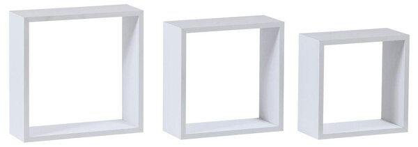 Set 3 rafturi de perete Parto (alb mat). 1121152