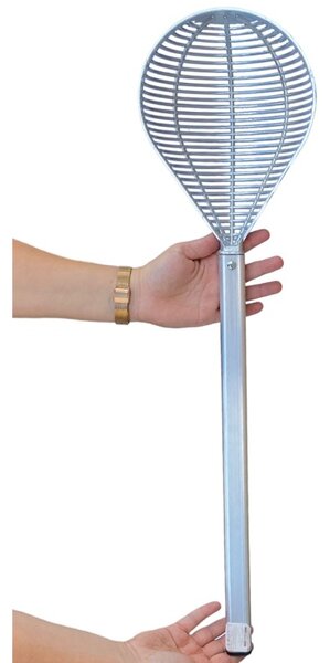 Strecuratoare paste si legume, maner extrudat 47 cm, 26×19.5×10 cm, aluminiu