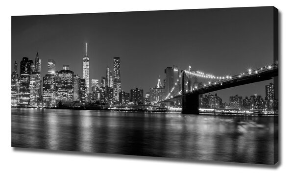 Tablouri tipărite pe pânză Manhattan pe timp de noapte