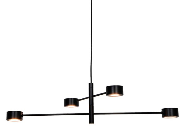 Lampa suspendata moderna neagra PRIMA S4S cu LED 20W