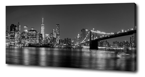 Tablouri tipărite pe pânză Manhattan pe timp de noapte