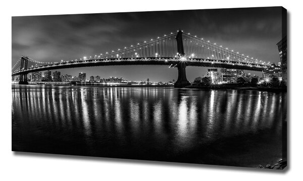Print pe canvas Manhattan pe timp de noapte