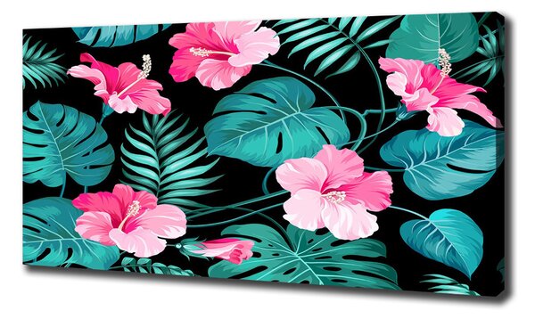 Pictură pe pânză flori tropicale