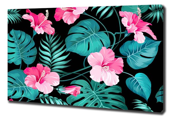 Pictură pe pânză flori tropicale