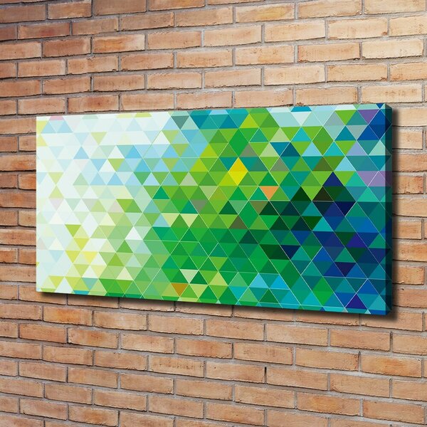 Tablouri tipărite pe pânză triunghiuri abstractizare