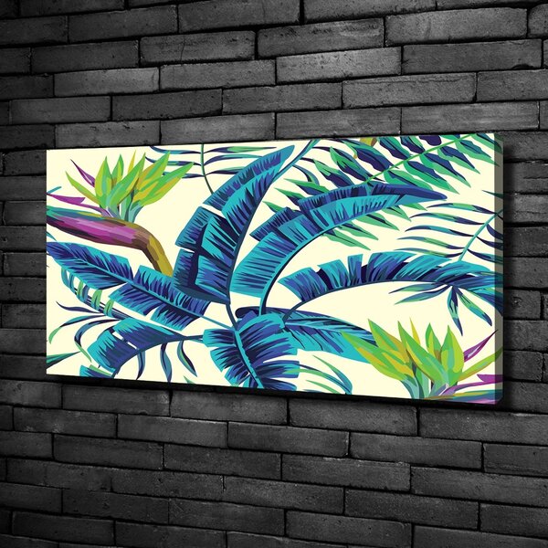 Tablou pe pânză frunze tropicale
