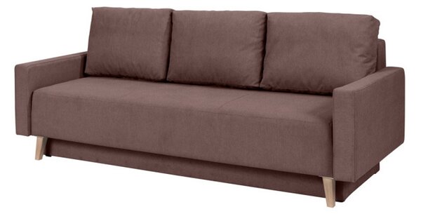 Canapea extensibilă tapițată DIVEDO, 215x86x95 cm, moric 03
