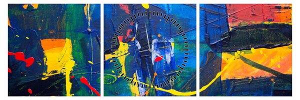 Tablou - Abstract (cu ceas) (90x30 cm)