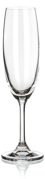 Set pahare şampanie Banquet Crystal Leona 210 ml, 6 buc