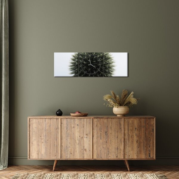 Tablou - Sfere de flori (cu ceas) (90x30 cm)