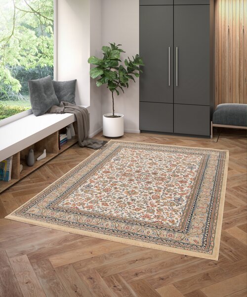 Covor Clasic Sufragerie, Model Kasmar 8746 684, Bej 80 x 150, Dreptunghi