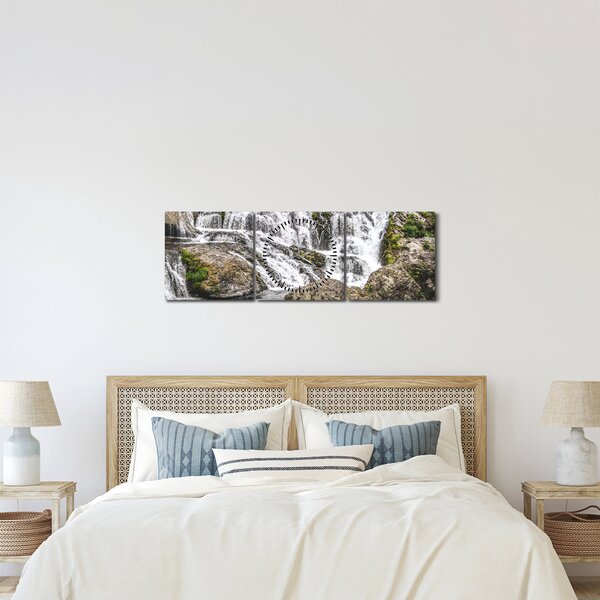 Tablou - Cascade (cu ceas) (90x30 cm)