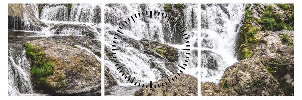 Tablou - Cascade (cu ceas) (90x30 cm)