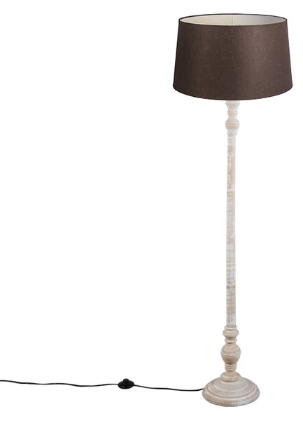 Lampă de podea cu abajur de in maro 45 cm - Classico