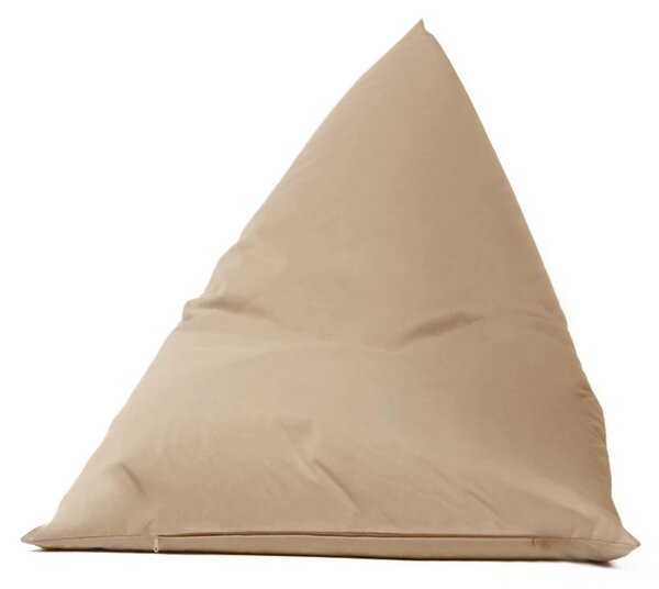 Fotoliu puf PYRAMID, bej, poliester, 145x35x90 cm