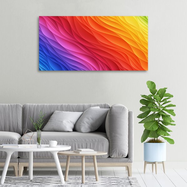 Tablou canvas valuri colorate