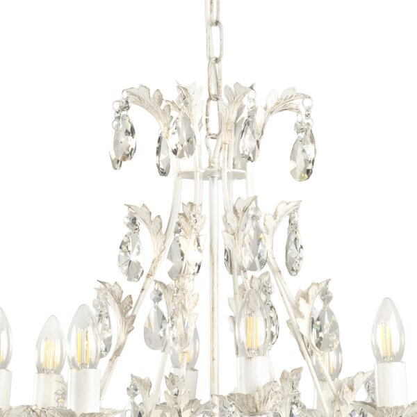 ONLI - Candelabru pe lanț BOTTE 8xE14/6W/230V alb