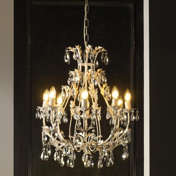 ONLI - Candelabru pe lanț BOTTE 8xE14/6W/230V alb