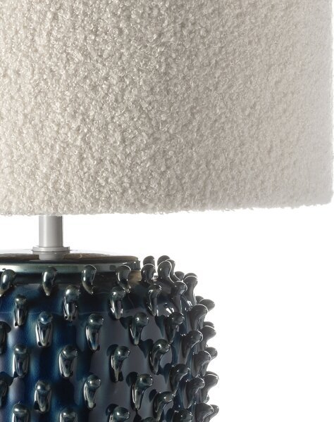 ONLI - Lampă de masă CERAMICA 1xE27/15W/230V 57 cm albastru/crem