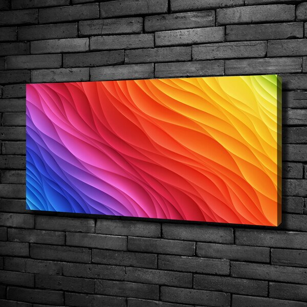 Tablou canvas valuri colorate