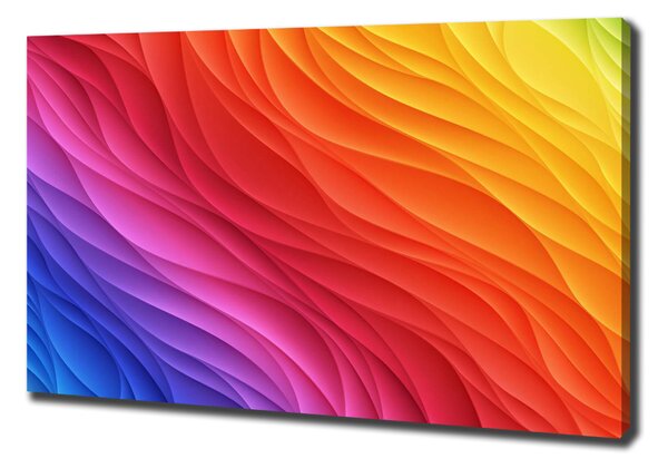 Tablou canvas valuri colorate