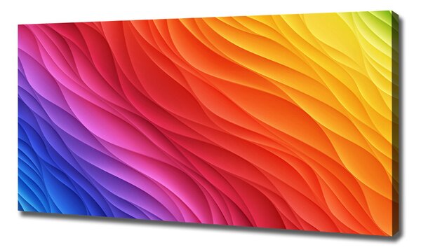 Tablou canvas valuri colorate