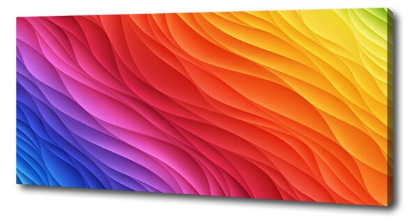 Tablou canvas valuri colorate