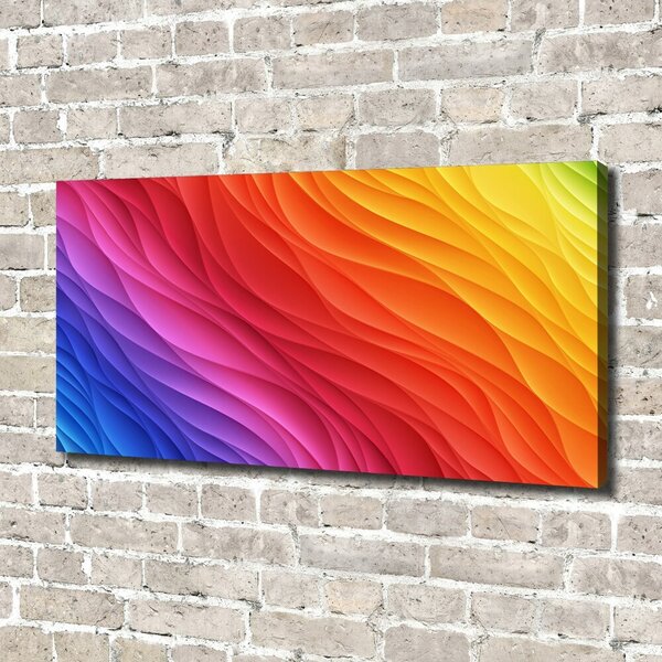 Tablou canvas valuri colorate