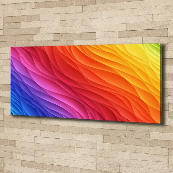 Tablou canvas valuri colorate