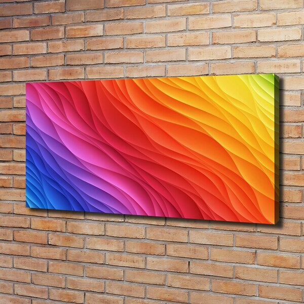 Tablou canvas valuri colorate