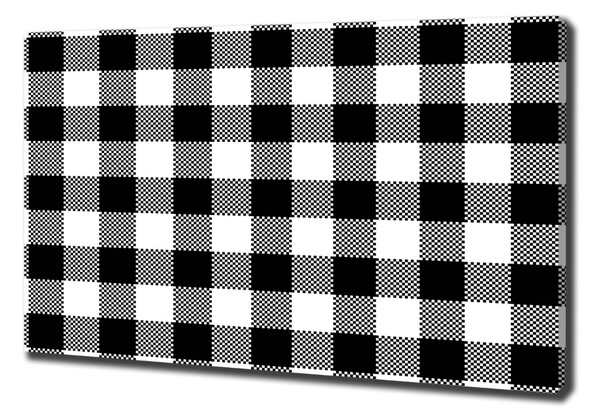 Tablou canvas zăbrele alb-negru