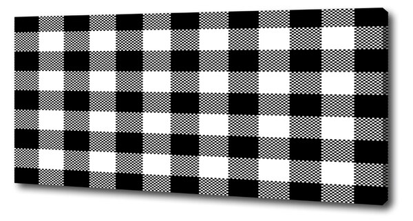 Tablou canvas zăbrele alb-negru