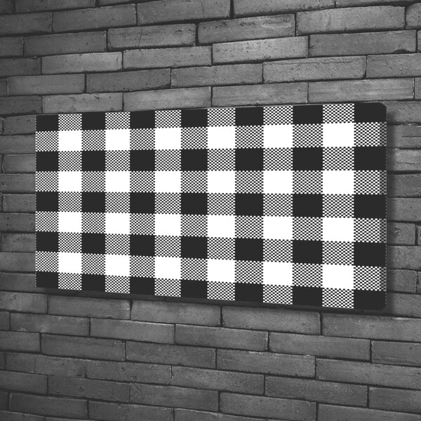 Tablou canvas zăbrele alb-negru