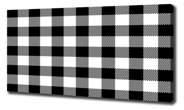 Tablou canvas zăbrele alb-negru