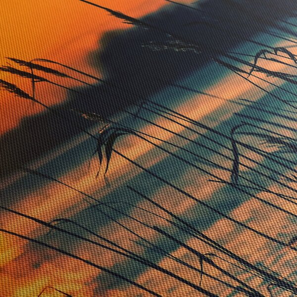 Tablou - Apus de soare la lac (150x105 cm)