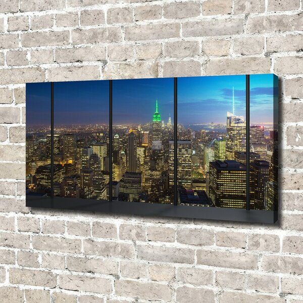 Tablou pe pânză canvas New York, pe timp de noapte