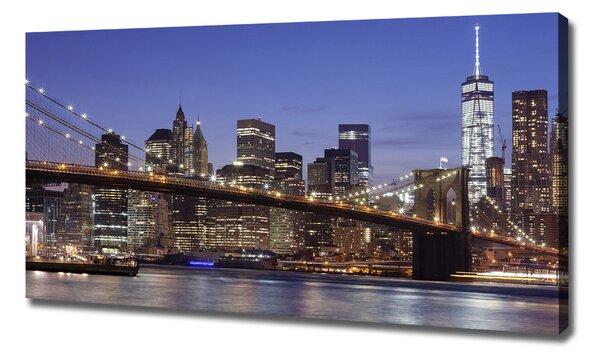 Tablou pe pânză canvas Manhattan pe timp de noapte
