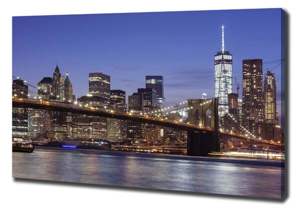 Tablou pe pânză canvas Manhattan pe timp de noapte