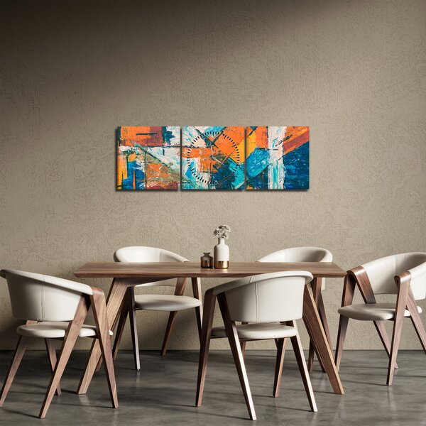 Tablou - Abstract (cu ceas) (90x30 cm)