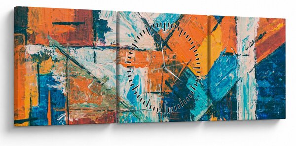 Tablou - Abstract (cu ceas) (90x30 cm)