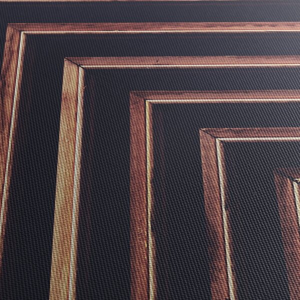 Tablou - Motiv de lemn pe fond negru (70x50 cm)