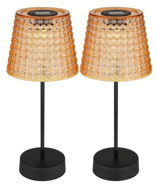 SET 2x corp de iluminat LED solar Globo 36634-2A SOLAR LED/0,06W/3V IP44 portocaliu