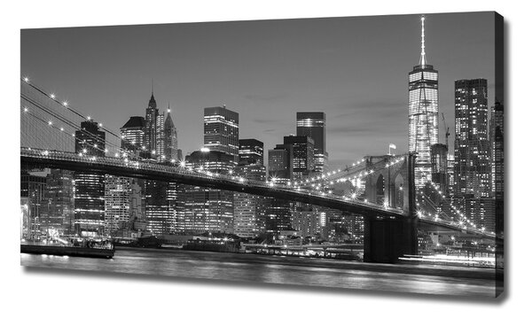 Tablou pe pânză canvas Manhattan pe timp de noapte