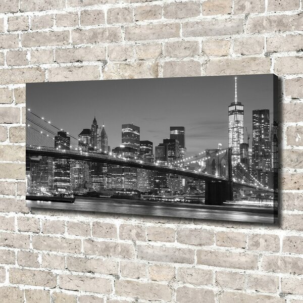 Tablou pe pânză canvas Manhattan pe timp de noapte