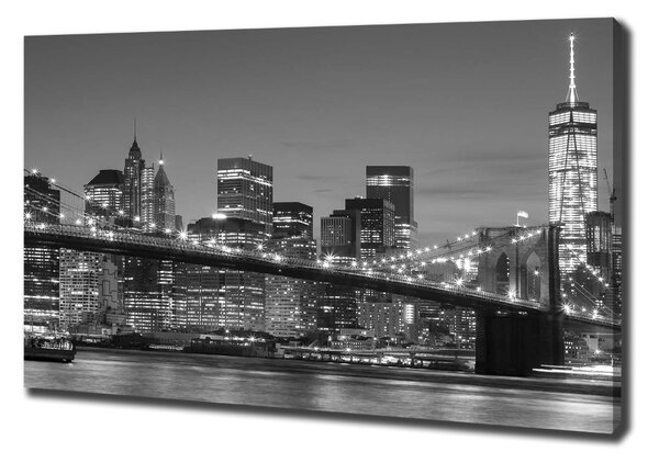 Tablou pe pânză canvas Manhattan pe timp de noapte